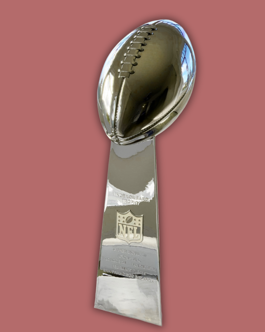 Super Bowl 24 Replica Trophy – 1990 San Francisco 49ers Championship - Image 2