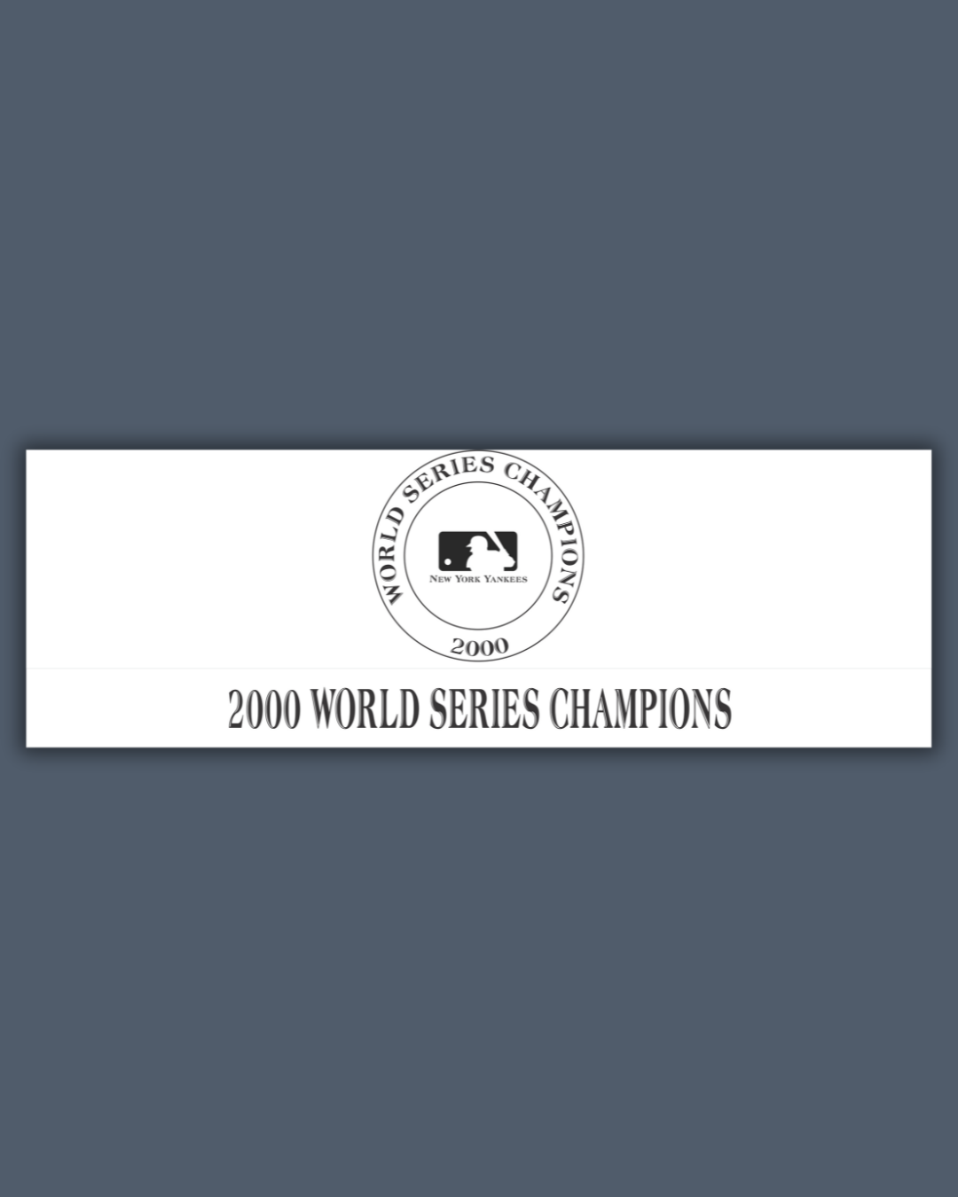 2000 World Series Commissioner's Trophy – New York Yankees Championship - Image 3