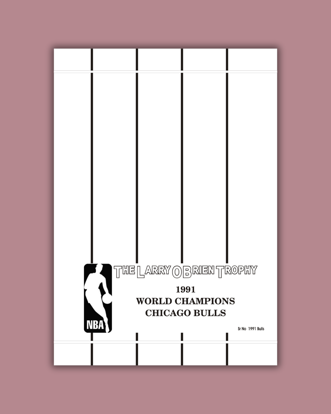 1991 NBA Finals Replica Trophy – Chicago Bulls Championship - Image 4