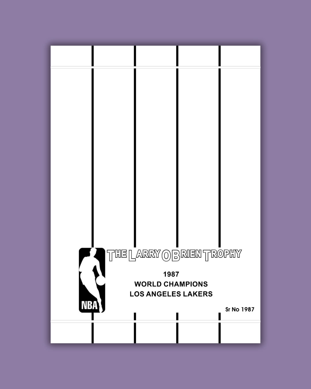 1987 NBA Finals Replica Trophy – Los Angeles Lakers Championship - Image 4