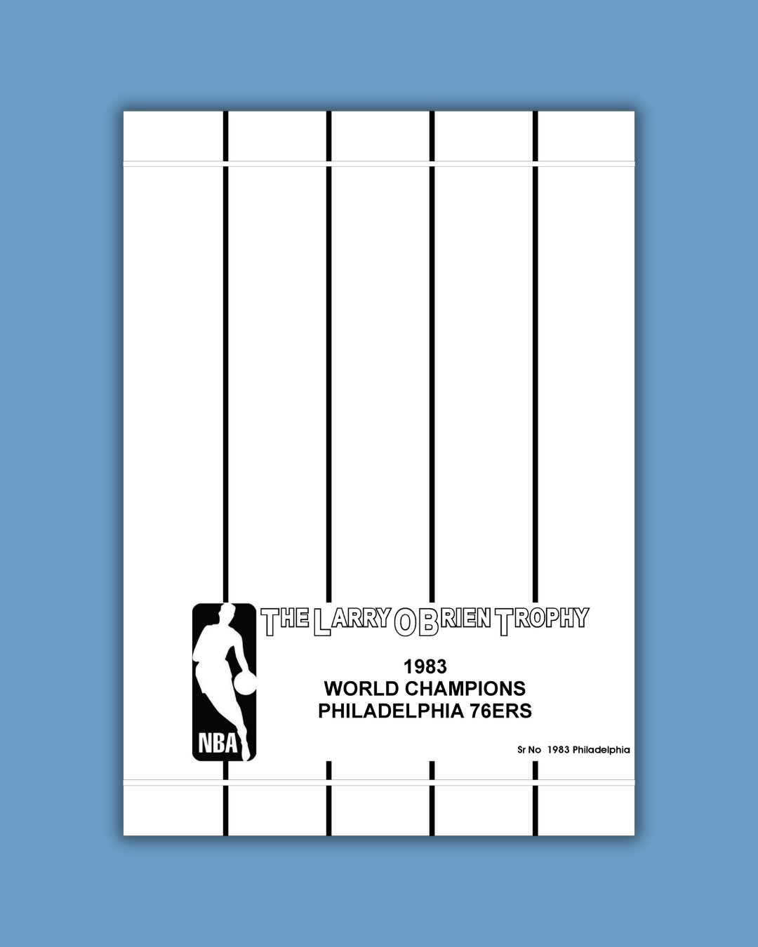 1983 NBA Finals Replica Trophy – Philadelphia 76ers Championship - Image 4