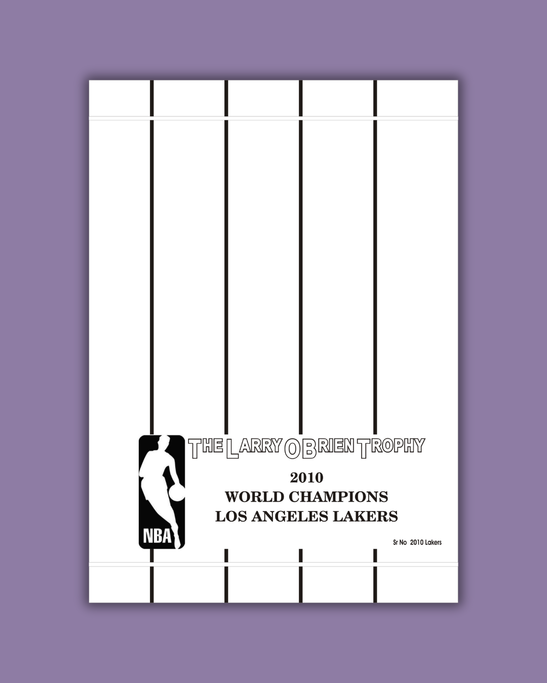 2010 NBA Finals Replica Trophy – Los Angeles Lakers Championship - Image 4