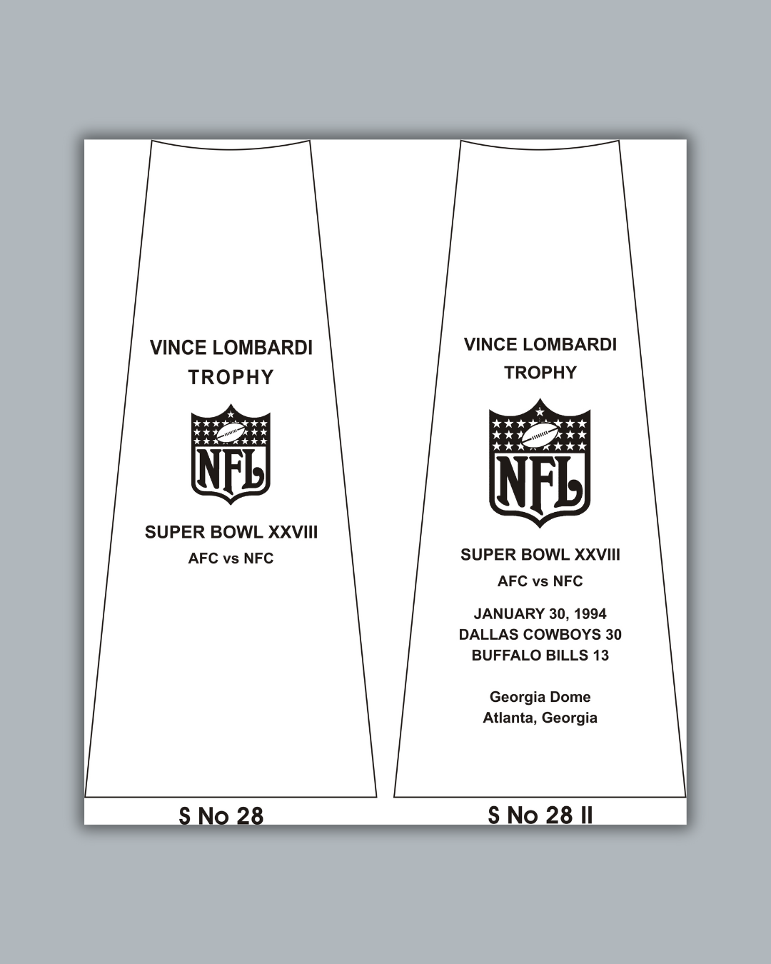 Super Bowl 28 Replica Trophy – 1994 Dallas Cowboys Championship - Image 6