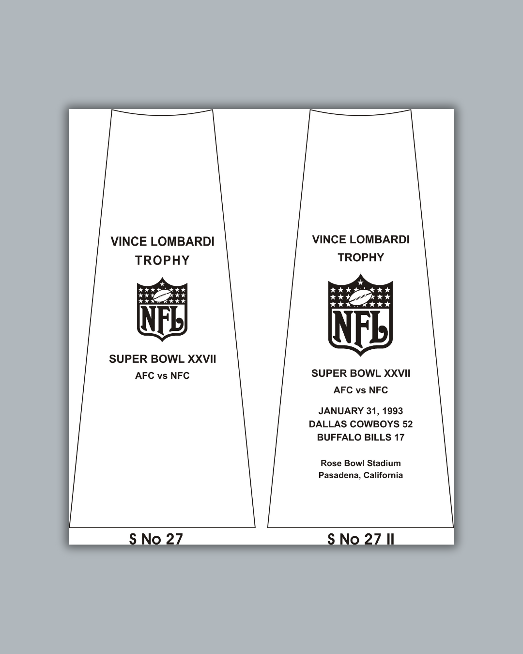 Super Bowl 27 Replica Trophy – 1993 Dallas Cowboys Championship - Image 5