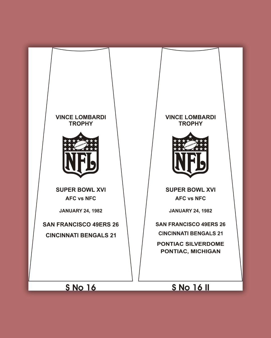 Super Bowl 16 Replica Trophy – 1982 San Francisco 49ers Championship - Image 5