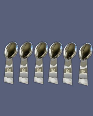 New England Patriots Super Bowl Trophy Bundle – Super Bowl 36, Super Bowl 38, Super Bowl 39, Super Bowl 49, Super Bowl 51, Super Bowl 53